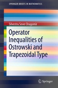 Cover: Operator Inequalities of Ostrowski and Trapezoidal Type - Springer