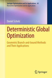 Enlarge image Cover: Deterministic Global Optimization - Springer