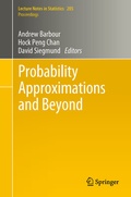 Cover: Probability Approximations and Beyond - Springer