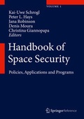 Cover: Handbook of Space Security - Springer