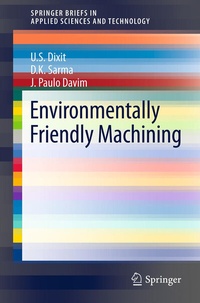 Enlarge image Cover: Environmentally Friendly Machining - Springer