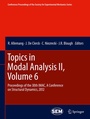 Cover: Topics in Modal Analysis II, Volume 6 - Springer