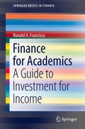 Cover: Finance for Academics - Springer