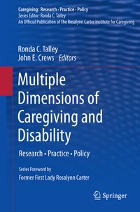 Enlarge image Cover: Multiple Dimensions of Caregiving and Disability - Springer