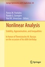 Cover: Nonlinear Analysis - Springer
