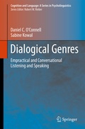 Cover: Dialogical Genres - Springer