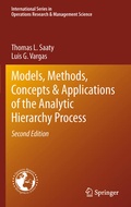 Cover: Models, Methods, Concepts & Applications of the Analytic Hierarchy Process - Springer