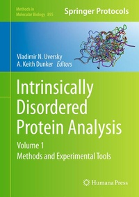 Enlarge image Cover: Intrinsically Disordered Protein Analysis - Humana Press Inc.