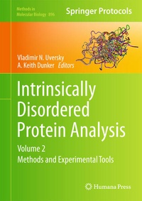Enlarge image Cover: Intrinsically Disordered Protein Analysis - Springer