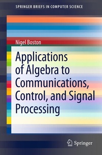 Abbildung von: Applications of Algebra to Communications, Control, and Signal Processing - Springer