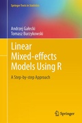 Cover: Linear Mixed-Effects Models Using R - Springer