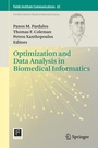 Cover: Optimization and Data Analysis in Biomedical Informatics - Springer