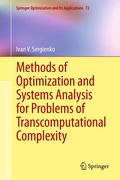 Cover: Methods of Optimization and Systems Analysis for Problems of Transcomputational Complexity - Springer