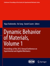 Abbildung von: Dynamic Behavior of Materials, Volume 1 - Springer