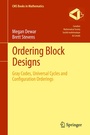 Cover: Ordering Block Designs - Springer