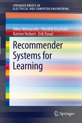 Cover: Recommender Systems for Learning - Springer