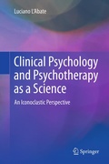 Cover: Clinical Psychology and Psychotherapy as a Science - Springer