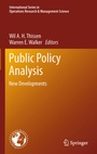 Cover: Public Policy Analysis - Springer