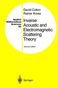 Cover: Inverse Acoustic and Electromagnetic Scattering Theory - Springer
