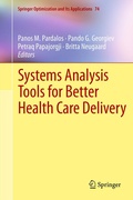Cover: Systems Analysis Tools for Better Health Care Delivery - Springer