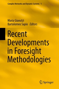 Enlarge image Cover: Recent Developments in Foresight Methodologies - Springer