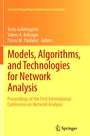 Cover: Models, Algorithms, and Technologies for Network Analysis - Springer