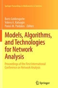 Cover: Models, Algorithms, and Technologies for Network Analysis - Springer
