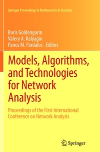 Enlarge image Cover: Models, Algorithms, and Technologies for Network Analysis - Springer
