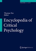 Cover: Encyclopedia of Critical Psychology - Springer
