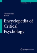 Cover: Encyclopedia of Critical Psychology - Springer