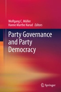 Cover: Party Governance and Party Democracy - Springer