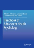 Cover: Handbook of Adolescent Health Psychology - Springer