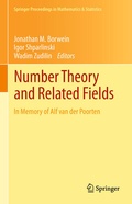 Cover: Number Theory and Related Fields - Springer