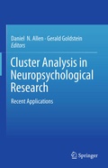 Cover: Cluster Analysis in Neuropsychological Research - Springer