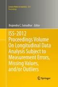 Cover: ISS-2012 Proceedings Volume On Longitudinal Data Analysis Subject to Measurement Errors, Missing Values, and/or Outliers - Springer