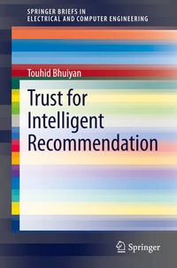 Enlarge image Cover: Trust for Intelligent Recommendation - Springer