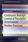 Cover: Continuous Average Control of Piecewise Deterministic Markov Processes - Springer