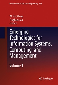 Enlarge image Cover: Emerging Technologies for Information Systems, Computing, and Management - Springer