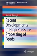 Cover: Recent Developments in High Pressure Processing of Foods - Springer