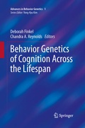 Cover: Behavior Genetics of Cognition Across the Lifespan - Springer