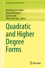 Cover: Quadratic and Higher Degree Forms - Springer