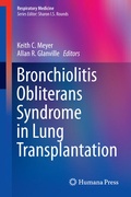 Cover: Bronchiolitis Obliterans Syndrome in Lung Transplantation - Humana Press Inc.