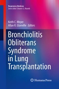 Cover: Bronchiolitis Obliterans Syndrome in Lung Transplantation - Humana Press Inc.