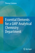 Cover: Essential Elements for a GMP Analytical Chemistry Department - Springer