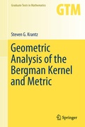 Bild: Geometric Analysis of the Bergman Kernel and Metric - Springer
