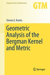 Abbildung von: Geometric Analysis of the Bergman Kernel and Metric - Springer