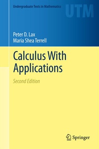 Enlarge image Cover: Calculus With Applications - Springer