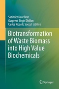 Cover: Biotransformation of Waste Biomass into High Value Biochemicals - Springer