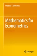 Cover: Mathematics for Econometrics - Springer