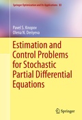 Cover: Estimation and Control Problems for Stochastic Partial Differential Equations - Springer